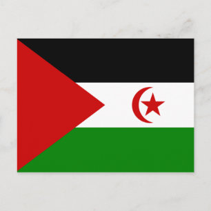 Sahrawi Arab Democratic Republic Flag Postcard