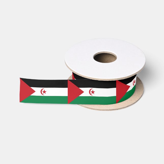 Sahrawi Arab Democratic Republic Flag Satin Ribbon (Spool)