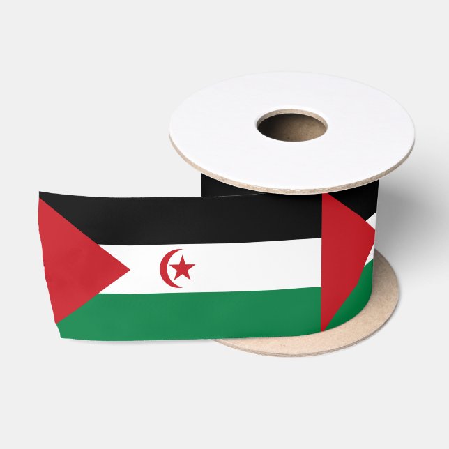 Sahrawi Arab Democratic Republic Flag Satin Ribbon (Spool)