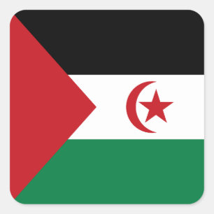 Sahrawi Arab Democratic Republic Flag Square Sticker
