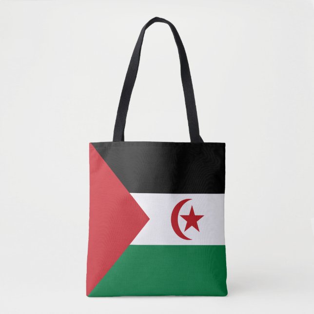 Sahrawi Arab Democratic Republic Flag Tote Bag (Front)