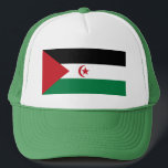 Sahrawi Arab Democratic Republic Flag Trucker Hat<br><div class="desc">Patriotic flag of Sahrawi Arab Democratic Republic.</div>