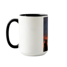 Sahuaro cactus with a brilliant Arizona sunset mug