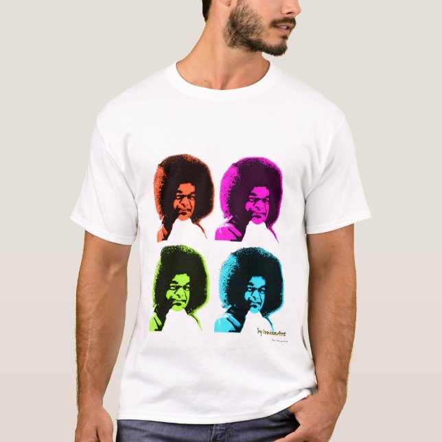 Sai Baba Pop Art T-Shirt (Front)