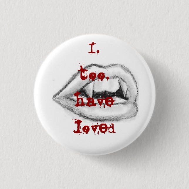said Dracula 1 Inch Round Button (Front)