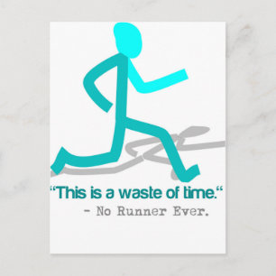 Said No Runner Ever Funny Postcard