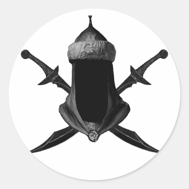 Saif Al Islam Classic Round Sticker (Front)