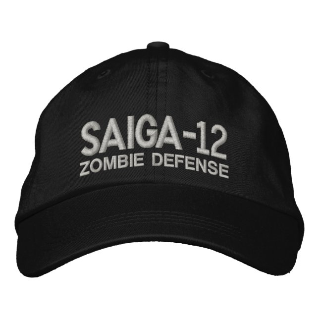 Saiga 12 - Zombie Defence Embroidered Hat (Front)
