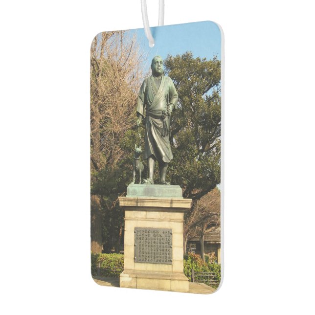 Saigo Takamori (The Last Samurai) & Dog Statue Air Freshener (Left)