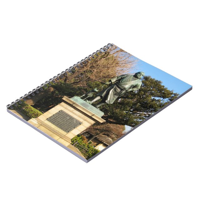 Saigo Takamori (The Last Samurai) & Dog Statue Notebook (Left Side)