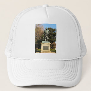 Saigo Takamori (The Last Samurai) & Dog Statue Trucker Hat