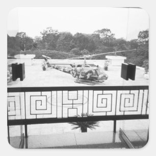 Saigon HCMC Vietnam, Huey Helicopter Square Sticker