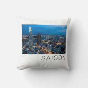 Saigon (Ho Chi Minh City) HCMC Vietnam Holiday Throw Pillow
