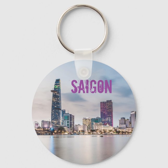 Saigon (Ho Chi Minh City) HCMC Vietnam souvenir Keychain (Front)