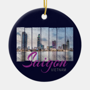 Saigon (Ho-Chi-Minh-Stadt) HCMC Vietnam Souvenir Ceramic Ornament