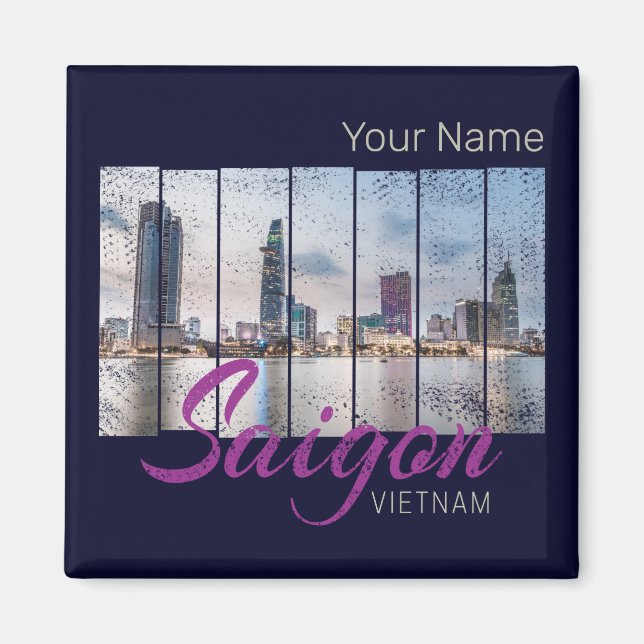 Saigon (Ho-Chi-Minh-Stadt) HCMC Vietnam Souvenir Magnet (Front)