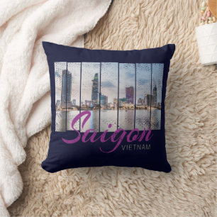 Saigon (Ho-Chi-Minh-Stadt) HCMC Vietnam Souvenir Throw Pillow