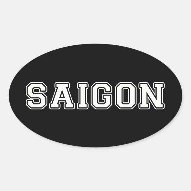 Saigon Oval Sticker (Front)