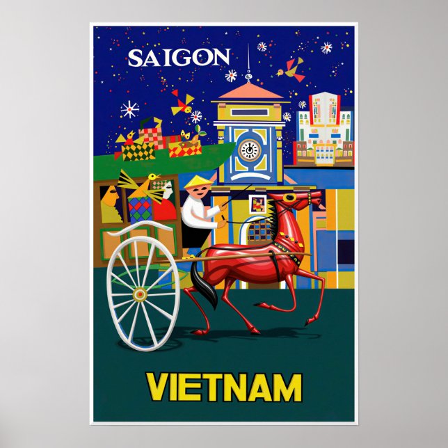 Saigon, Vietnam poster (Front)