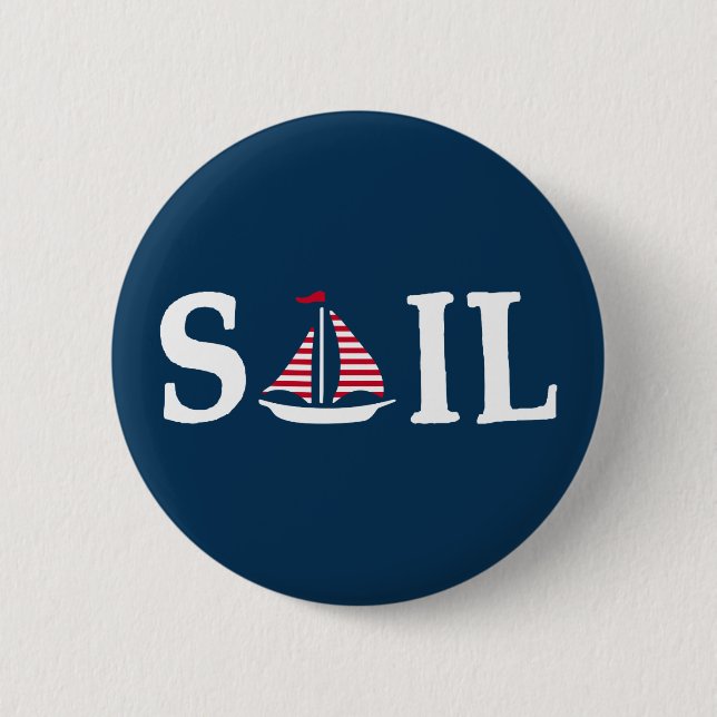 Sail 2 Inch Round Button (Front)