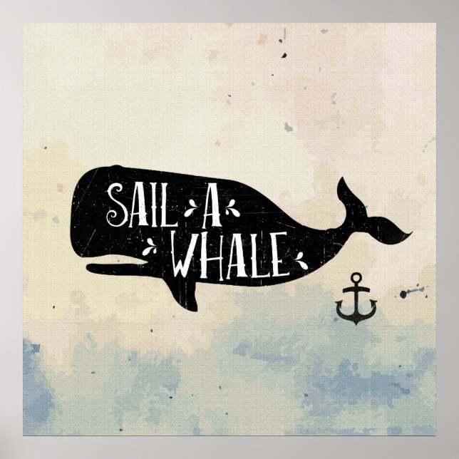 Sail a Whale Poster (Front)