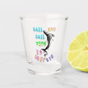 Sail And Sail With Unshut Eye Shot Glass