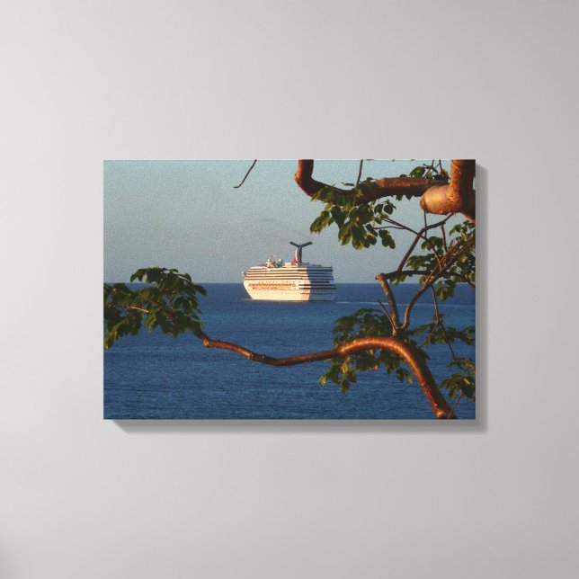 Sail Away at Sunset I Cruise Vacation Canvas Print (Front)