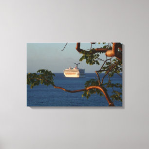 Sail Away at Sunset I Cruise Vacation Canvas Print