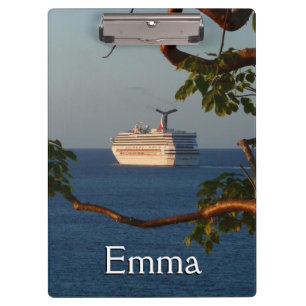 Sail Away at Sunset I Cruise Vacation Clipboard
