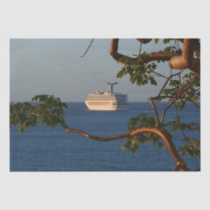 Sail Away at Sunset I Cruise Vacation Tissue Paper