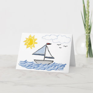 Sail Away Birthday Card