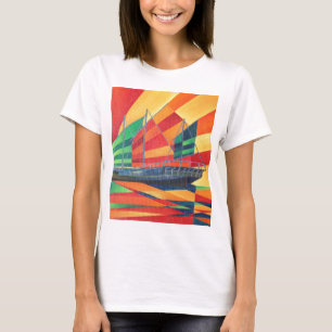 Sail Away Junk Pleasure Boat T-Shirt