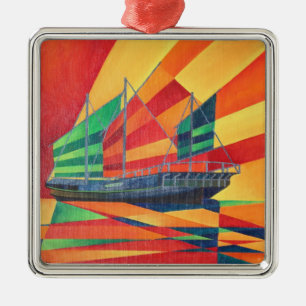 Sail Away Metal Ornament