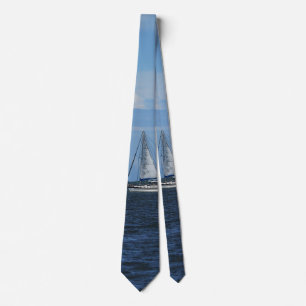Sail Away Painterly Neck Tie