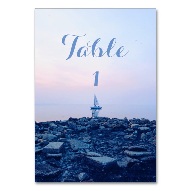 Sail Away  Table Number (Front)