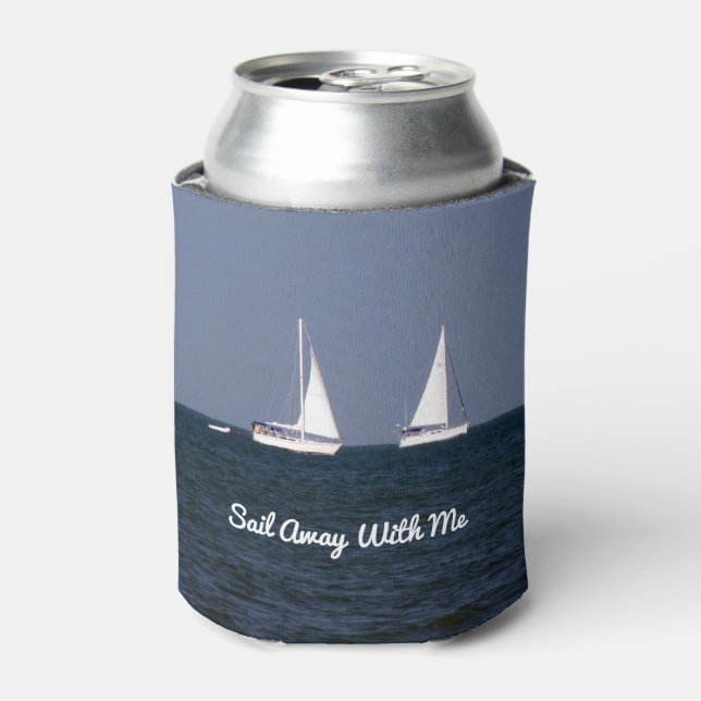 Sail Away With Me - Personalized Can Cooler (Can Front)
