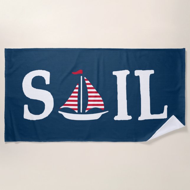 Sail Beach Towel (Front)