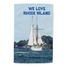 Sail boat and word customization garden flag