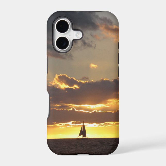 Sail boat at sunset (Back)