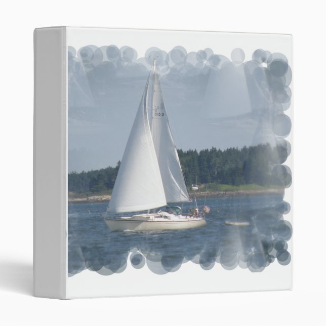 Sail Boat Bubbles Binder (Front/Spine)