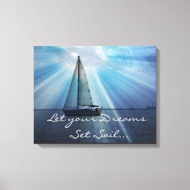 Sail Boat Canvas Wrap Print (Front)