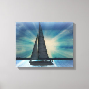 Sail Boat Canvas Wrap Print