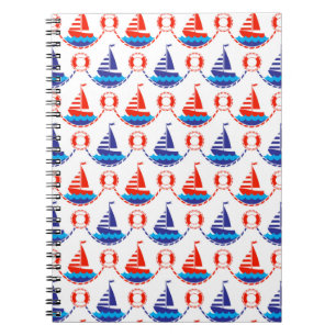 Sail Boat Pattern Notebook