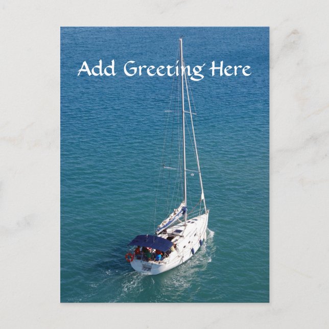 Sail boat Post Card (Front)