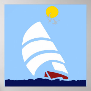 Sail Boat Poster