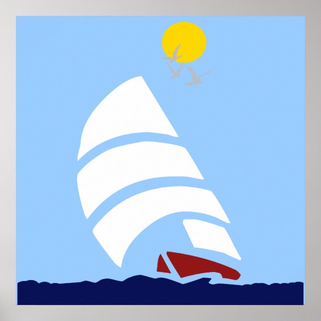 Sail Boat Poster (Front)