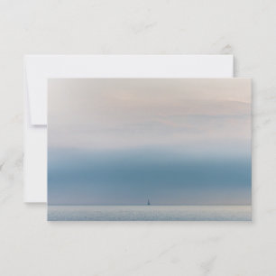 Sail Boat Seascape Photo Card