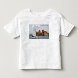 Sail boat with Island Castle by Lake Galve, Toddler T-shirt