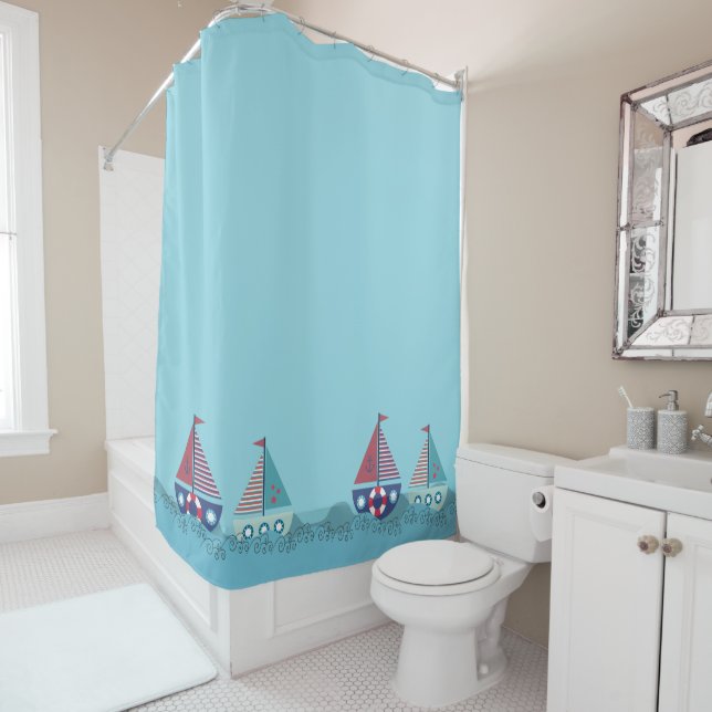 Sail Boats Yacht Ocean Sailing Bathroom (In Situ)