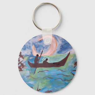 Sail by Moonlight Keychain